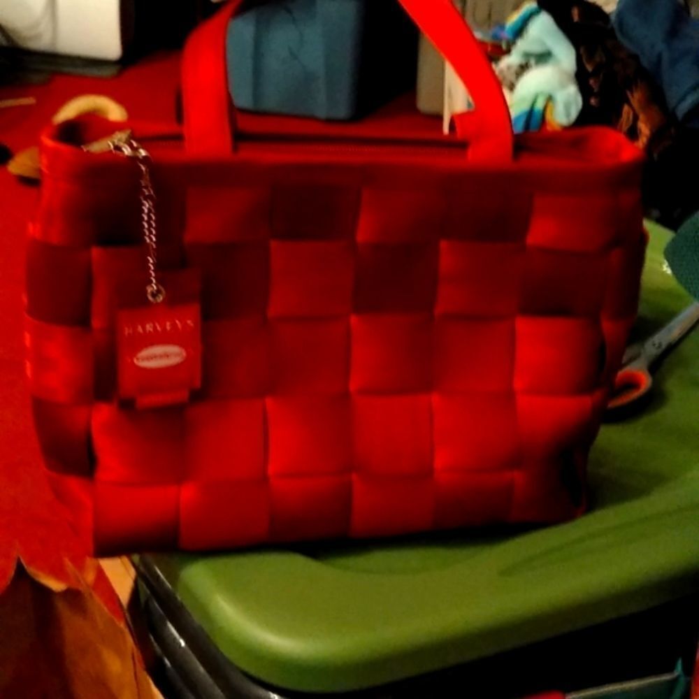 Vintage Harvey's seatbelt purse 